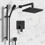Shower Faucet, Remer SFR54, Matte Black Shower System with 8